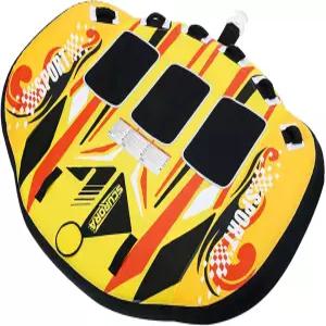 보트용 견인 가능한 튜브 0.65mm PVC 및 840D 강화 나일론이 장착된 85인치 1-3인용 U자형 스키 여름철용