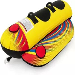 보트용 고플러스 풍선 견인 튜브 1-2/1-3 라이더 핫도그 EVA 패드 시트가 있는 수상 스포츠 바나나