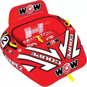 WOW 스포츠 쿠페 콕핏 견인 튜브 - 1-2인용 340파운드 용량 보트 타기 청소년 및