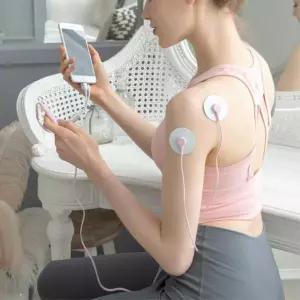 NO어플 핸드폰연결 휴대용 저주파 마사지패드 가정에서손쉽게 개인용