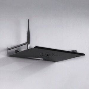 TV 박스 라우터 셋톱 미니 PC DVD 플레이어 단일 레이어 공간 알루미늄 벽걸이 보관 선반 브래킷 홀더 스탠드