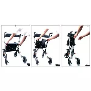 어르신 외출 산책용 경량 접이식 실버 보행차 노인유모차 바퀴워커