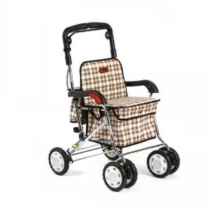 고령자 외출용 실버유모차 접이식 보행보조기 바퀴워커 걷기연습