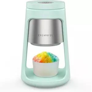 크라운풀 빙수 기계 스 컵 2개 포함 스노우 콘 면도기 볼 냉동 칵테일 등 집에서 시럽으로 쉽게 DIY할 수