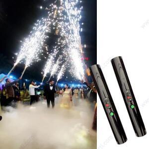 4pc 핸드 헬드 콜드 분수 웨딩 머신 홀드 스파클러 슈터 스파크 그랜드 엔트리 첫 번째 댄스 커플 결혼 신