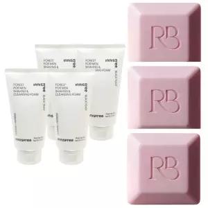 이니스프리 포레스트 포맨 쉐이빙 앤 클렌징 폼 4개+향기비누 3개