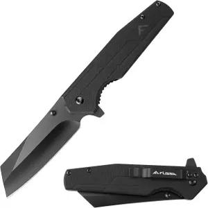 FLISA 포켓 나이프 3.5인치 접이식 스톤워시 블레이드 전술 G10 핸들 야외 생존 사냥 및 캠핑을 위한