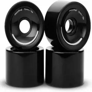 맥스핀드 75mm 78A 스케이트보드 휠 소프트 폴리우레탄 롱보드 및 전기 크루저 4종 세트