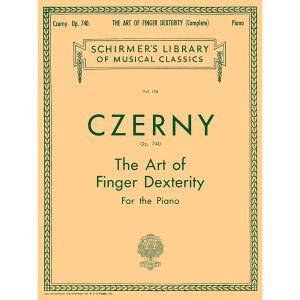 체르니: 피아노를 위한 손가락 솜씨의 예술, (쉬르머의 고전 제154권) Op. (전집) 도서관, 음악 740