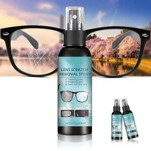 eAj 2pcs-렌즈 스크래치 제거 , 선글라스용 스크래치 제거제, 렌즈 스크래치 제거제, 선글라스용 안경 렌즈 클리닝 스크린 클리닝 도구(100ml)