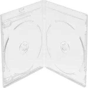 MediaPack4All 12.5mm 투명 더블 블루레이 케이스 2디스크 용량 CD/DVD 저장용