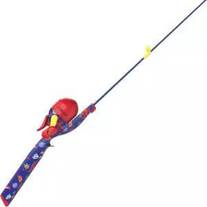 제브코 유스 29인치 플로팅 스핀캐스트 릴 및 낚싯대 콤보 사이즈 20 6파운드 케이준 라인 프리 스풀링