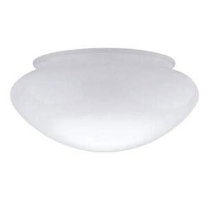 디스미오 6인치 화이트 클래식 글로브, 돔, 핏터 사이즈 5-1/2인치, 펜던트용 버섯 유리 그늘막 교체, 선풍기 조명, 욕실