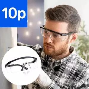 페이스쉴드 안전 보호 안경 작업용 눈보호 투명 고글 보안경 10P