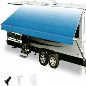 리파추아 16인치 RV 차양 천 교체 헤비 듀티 선섀도 스크린 방수 및 자외선 차단 캠핑카 트레일러용 풀