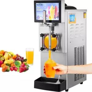 VEVOR 상용 슬러시 머신 8L / 2.1갤런 싱글 볼 냉각 및 동결 모드 1050W 스테인리스 스틸 마가리타 스무디