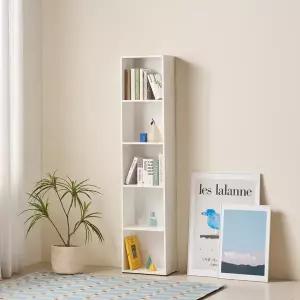 (착불) 집이 넓어보이는 인테리어 슬림 책장 5단 40cm P0000CFZ