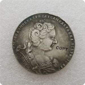 러시아 안나 I 카피 기념 주화 복제 동전 메달 수집품 1 ROUBLE 1730