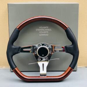 클래식 14인치 게임용 평평한 레트로 스포츠 시뮬레이션 D형 스티어링 휠