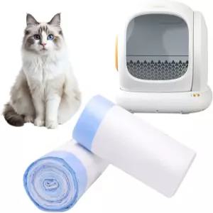 40개의 초대형 고양이 쓰레기통 라이너 MeoWant MW-SC01/MW-SC02/MW-LR01 셀프 클리닝 쓰레기 봉투 포함