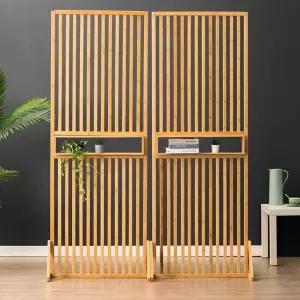 간살 파티션 원목 현관 거실 사무실 입구 선반 구분