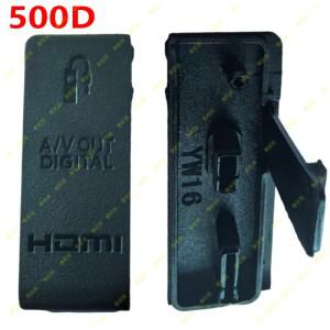 캐논 EOS 500D 디지털 카메라 수리 부품 USB 고무 뚜껑 문 HDMI 호환 마이크 캡 인터페이스 커버