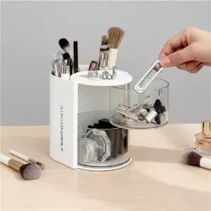 올인원 화장품정리함 브러쉬 립스틱 메이크업 수납함 화장대 정리함