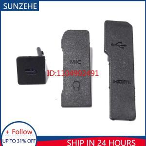 캐논 EOS R RP R5 R6 Mark II 수리 부품용 새 USB 고무 뚜껑 문 HDMI 호환 마이크 캡 인터페이스 커버