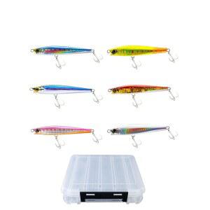 하드러 어 시킹 펜슬 110mm 50g 6색 루어 케이스 포함 청어류 광어 히라스즈키 잘 날아다닌다