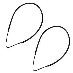 볼화오 2개 폴 스피어 슬링 고무 스피어건 밴드 얼음 낚시 장비 길이 28 7인치