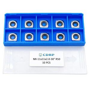 CDBP 우드터닝 11x11x2 NA 커터 카바이드 0mm 2인치 인서트 반경 음의 사각