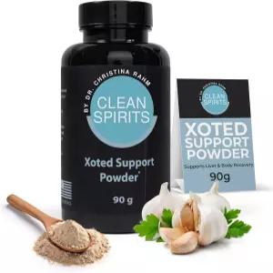 클린 스피릿 엑스티드 숙취 해소 및 간 지원 파우더 비타민 B 복합제 마그네슘 E 마늘 포함 30인분 90g