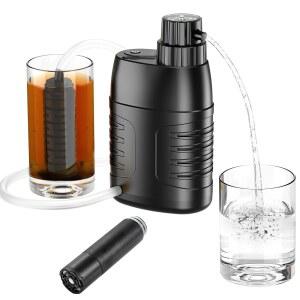 FSTCRT 일렉트릭 휴대용 정수기 서바이벌 01 비상용 마이크 여행 배낭여행 캠핑 야외