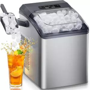 홈자이 제빙기 조리대 6분 만에 큐브 9개 준비 하루 26파운드 2개의 얼음 크기와 청소가 가능한 가정용