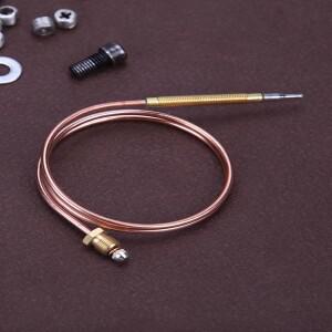 1-10Set 범용 가스 열전대 밸브 60120cm 벽난로 5개의 고정 부품이 있는 온수 보일러 차 항아리를 위한 교