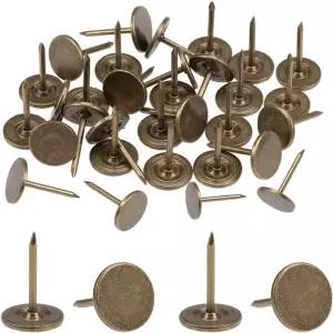 벽용 100pcs 업홀스터리 엄지 척 7/16인치 목재 소파 문 보석 상자(브론즈)용