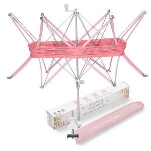 speensun yarn swift, 조절 가능한 각도/높이 느슨한 접기가 이룹니다, 와인더와 및 완벽하게 가방 우산은 쉽고, 보관 짝을 실을 포장 바꾸고, 포함 설치 깔끔한 타래로 실 상자