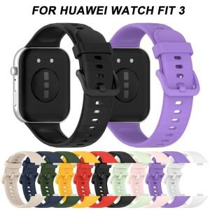 화웨이 호환 워치용 실리콘 스트랩 스마트 호환 액세서리 손목 밴드 교체 스포츠 시계 팔찌 핏 3