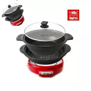 지챠 전기냄비 3리터 주물뚜껑분리형 가정용그릴조리기기 분리형 주물 전기냄비
