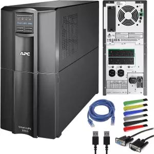 스마트커넥트 SMT3000C 사인웨이브 UPS 배터리 백업 네트워크 케이블 와이어 타이가 포함된 APC 3000VA