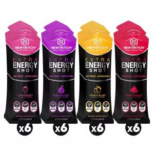 뉴트레이션 엑스트라 스트렝스 에너지 샷 1.7 floz - 비타민 B와 아미노산이 함유된 카페인 250mg 집중력과
