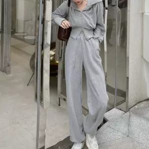 후드 크롭 꾸안꾸 츄리닝세트 트레이닝 셋업 여성 후드트레이닝 캐주얼룩 데일리룩 여성 크롭트레이닝셋업