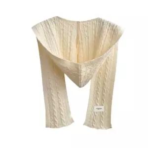 [옷자락]여자 봄여름 니트 후드 케이프 숄