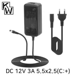 강원전자 kw 12v 3a smps 아답터5.5x2.5mm/c-+ kw-a1230bsk05t-1200300w2 부품