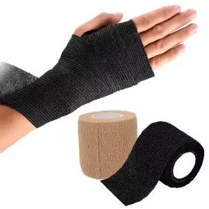 손목 보호 압박 붕대 자가 접착 테이핑 테이프 근육  고정 운동 스포츠 부상