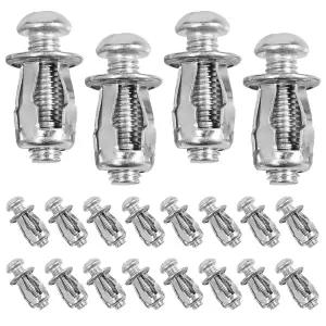 알루미늄 클래딩 시트 강관 철판 중공 플라스틱 20pcs M4 도어 앵커 세트 석고보드 캐비티 고정용 여분의