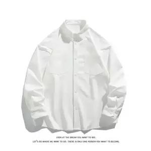 키체샵 남자 캐주얼 셔츠 빅사이즈 긴팔 솔리드 바람 HO1