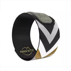 파라키토 모기 퇴치용 손목밴드 - 천연 에센셜 오일이 함유된 방수 야외 해충 팔찌 골드 에디션 파티