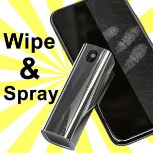 극세사 스크린 클리너 스프레이 병 세트, 휴대폰 태블릿 컴퓨터, 천 닦기 청소 키트, 안경 2in 1