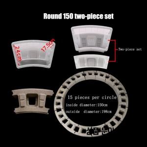 130Cm 내경 콘크리트 우물 시트  플라스틱 금형 벽돌 하수구 결합 모듈